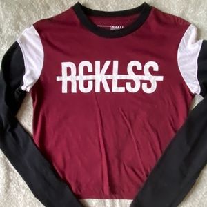 Womens Young & Reckless Crop Top